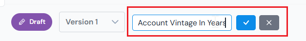 Naming the new Data Element at the top of the form.